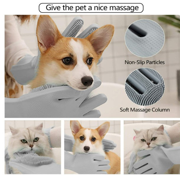 Gentle Grooming Glove for Healthier Looking Coats