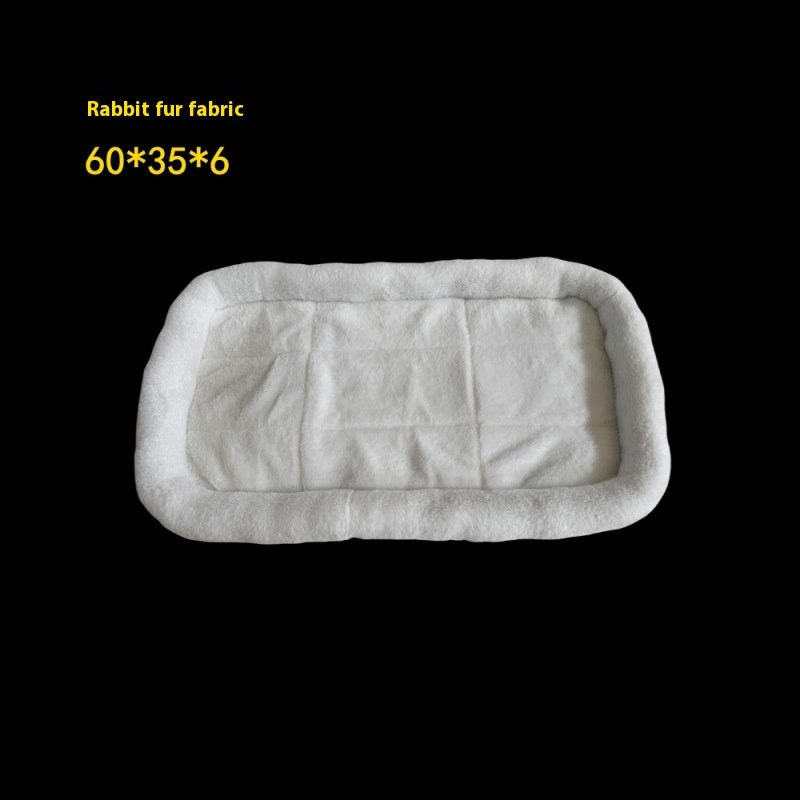 White cushioned cat hammock bed shown with fabric cover