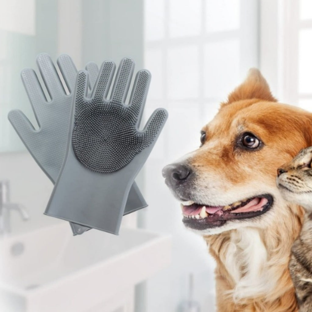 Gentle Grooming Glove for Healthier Looking Coats